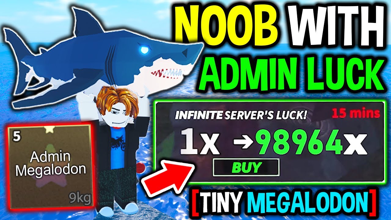 NOOB RESTARTS With INFINITE ADMIN LUCK in Roblox Fisch..