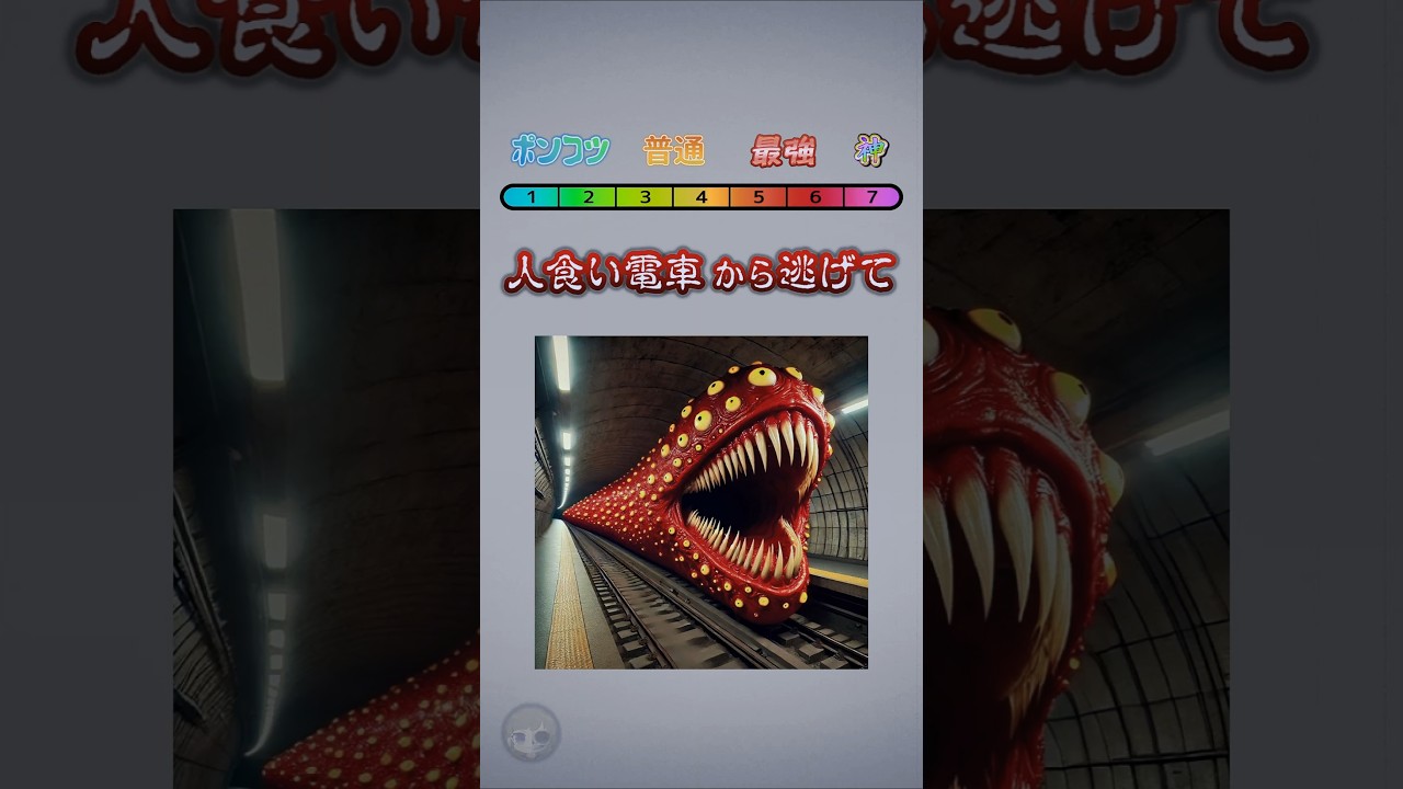 人食い電車から逃げて！#クイズゲーム #ミニゲーム #暇つぶし