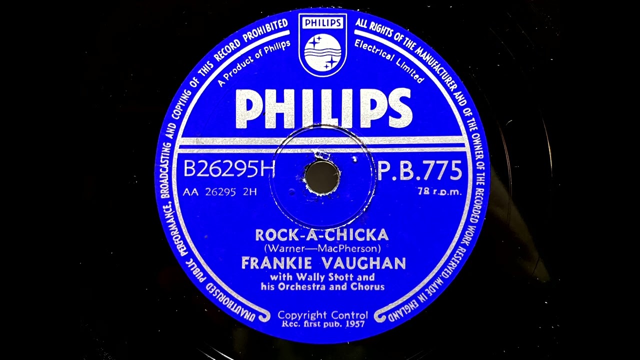 1957 FRANKIE VAUGHAN - Rock-A-Chicka PHILIPS 10" PB775