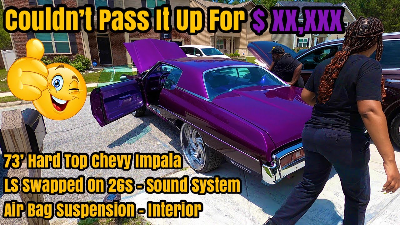 Drove To Atlanta To Pick Up This 1973 Chevy Impala Donk For Sale On Air Bags - 26s - LS Swapped