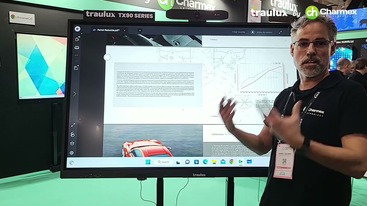 Traulux presenta en ISE 2023 monitores interactivos vers&aacute;tiles dise&ntilde;ados para empresa y educaci&oacute;n.