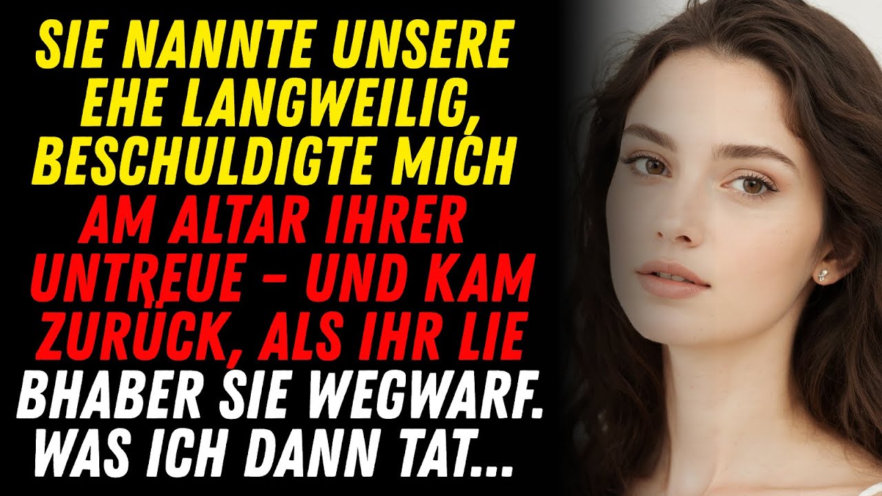 ICH DACHTE, SIE LIEBT MICH … BIS SIE AN UNSEREM HOCHZEITSTAG IHREN EX ERWÄHNTE