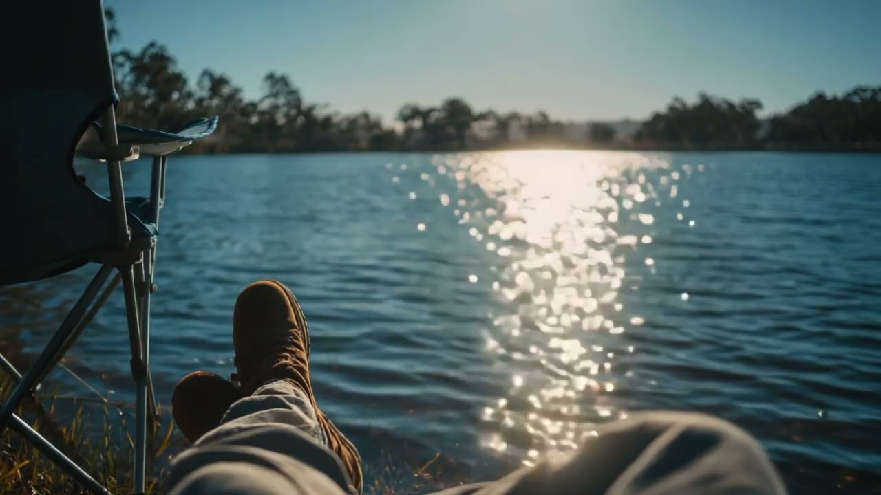 Bright Lake Reflections | Calm Water & Sunlight Healing Ambience