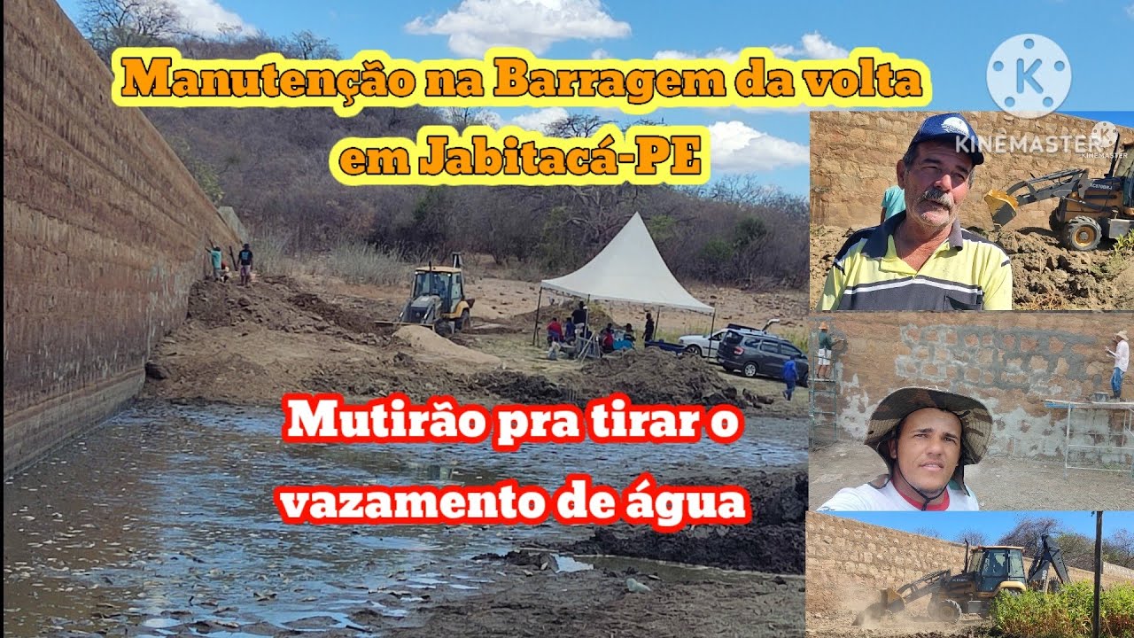 Manutenção na Barragem da volta em Jabitacá-PE 