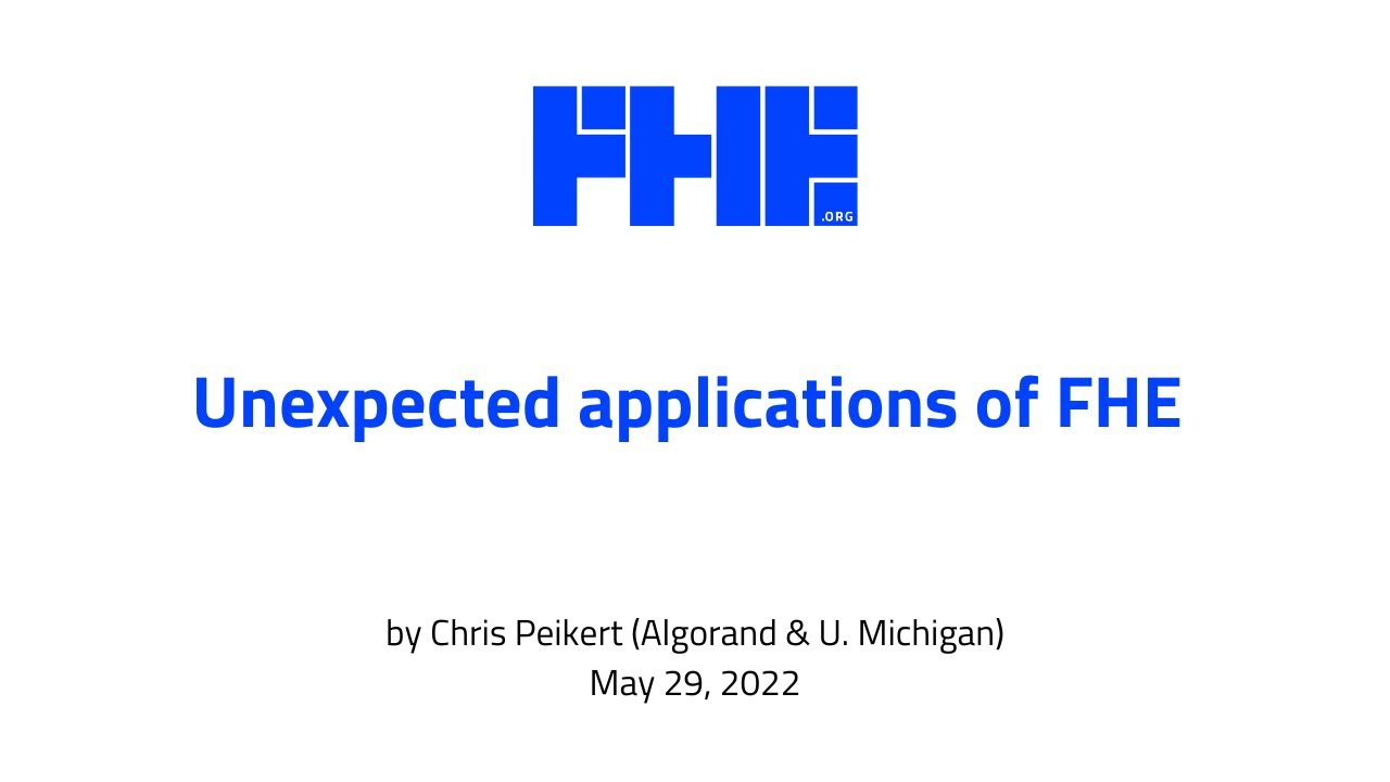 Unexpected applications of FHE w/ Chris Peikert