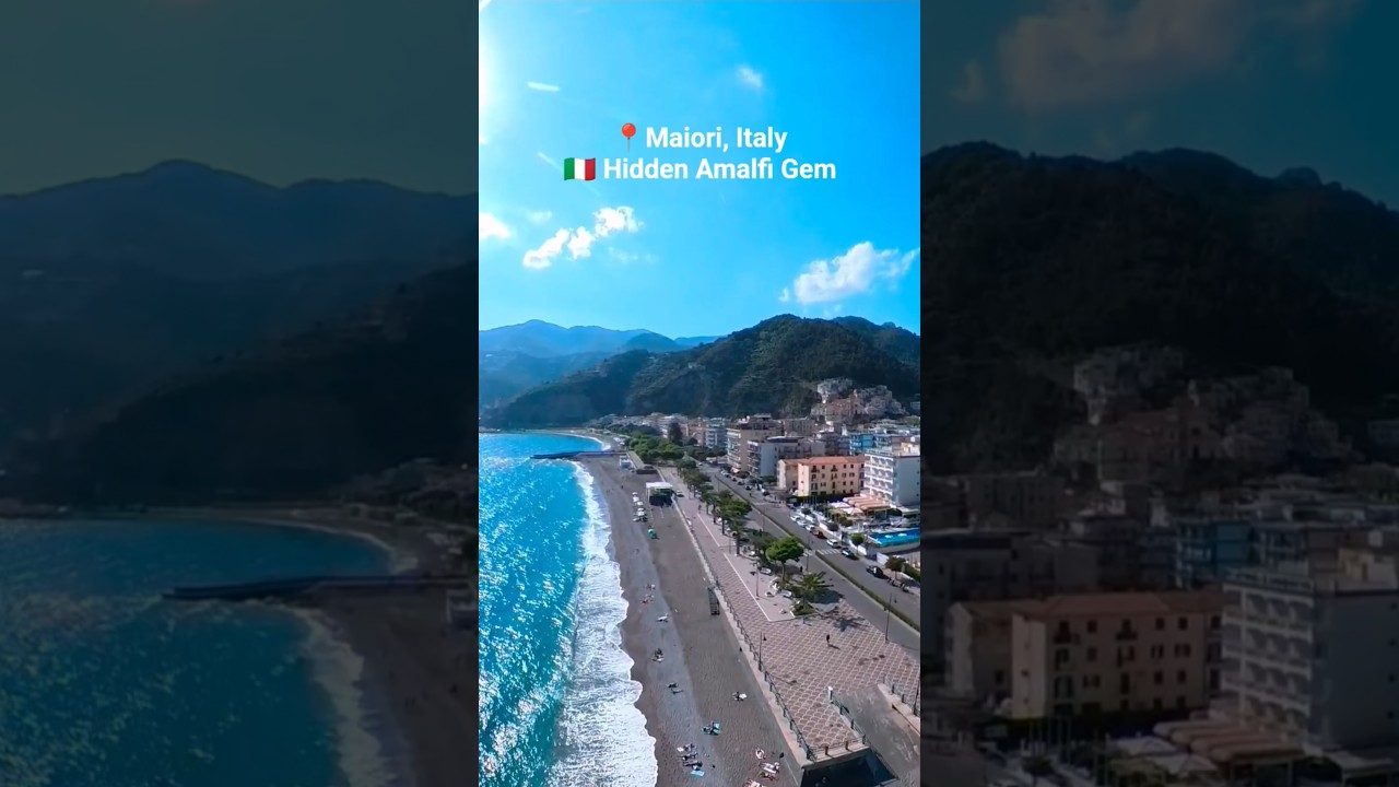 🇮🇹 Bright Maiori, Italy | 4K Drone Tour of Promenade Views