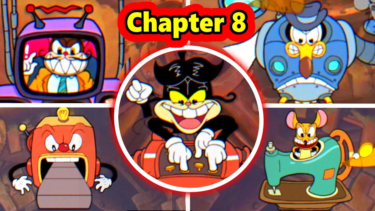 ACECRAFT - Chapter 8 // ALL Boss Fights & Endings