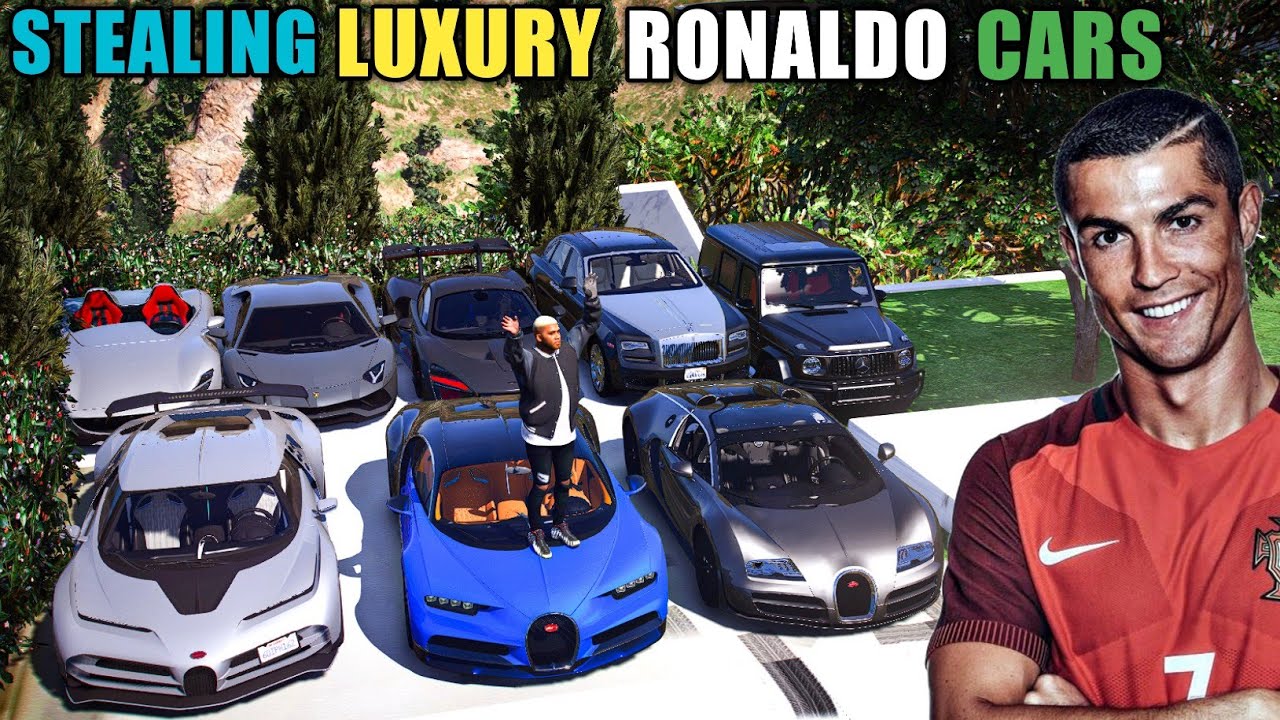 Stealing Luxury Cristiano Ronaldo Cars For Franklin - Gta 5 (Real Life Cars #10)