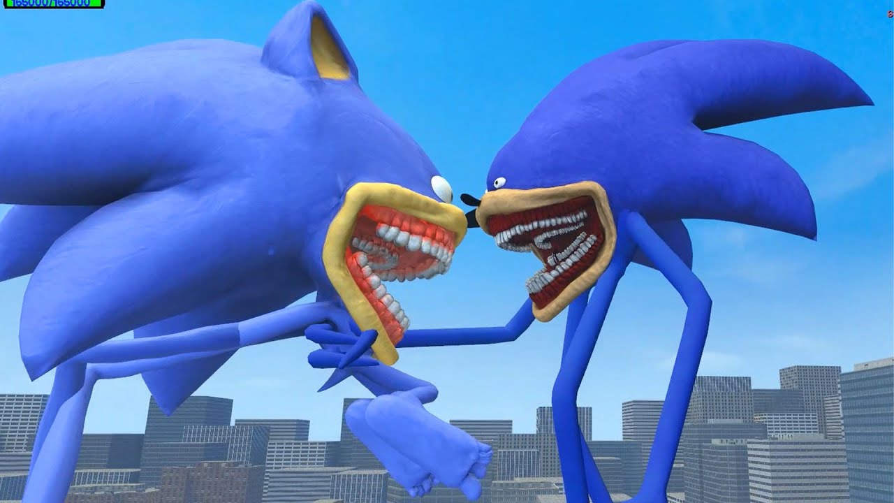 NEW UPGRADE SHIN SONIC TAPES SMILEY'S vs SHIN SONIC TAPES FAMILY vs HYDRA SONIC  in Garry's Mod !!!