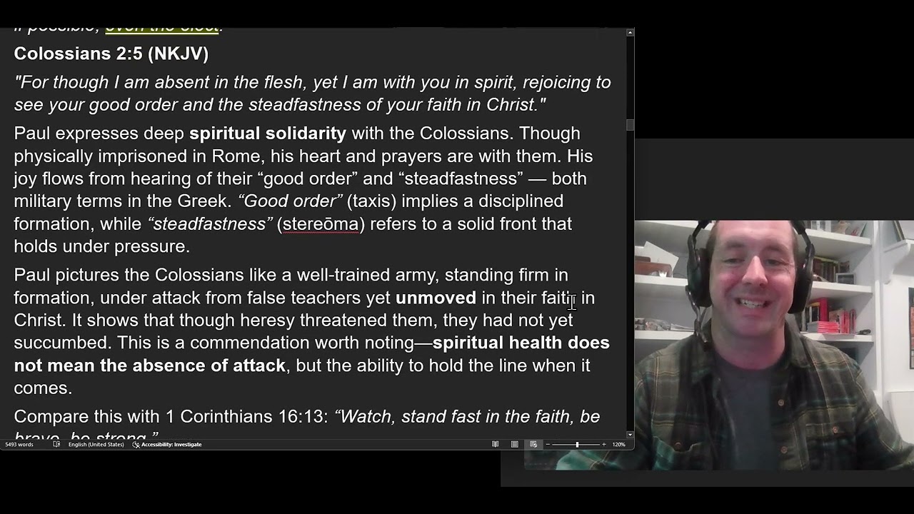 Colossians Chapter 2 Commentary Taylor Bible Study