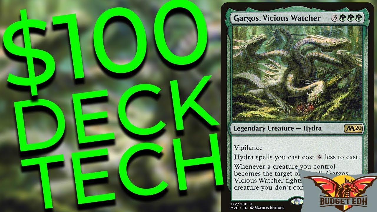 Gargos, Vicious Watcher | EDH $100 Budget Deck Tech | Commander | M20 | Magic the Gathering