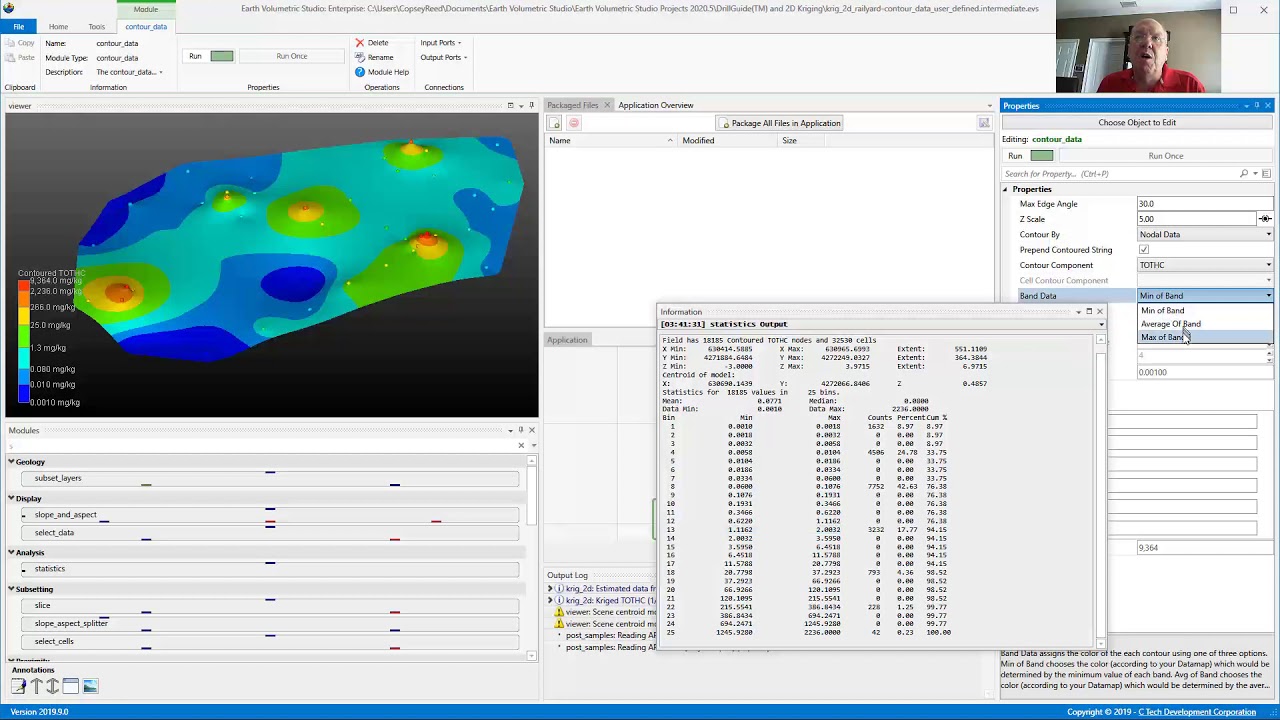 contour data and the Datamap Editor