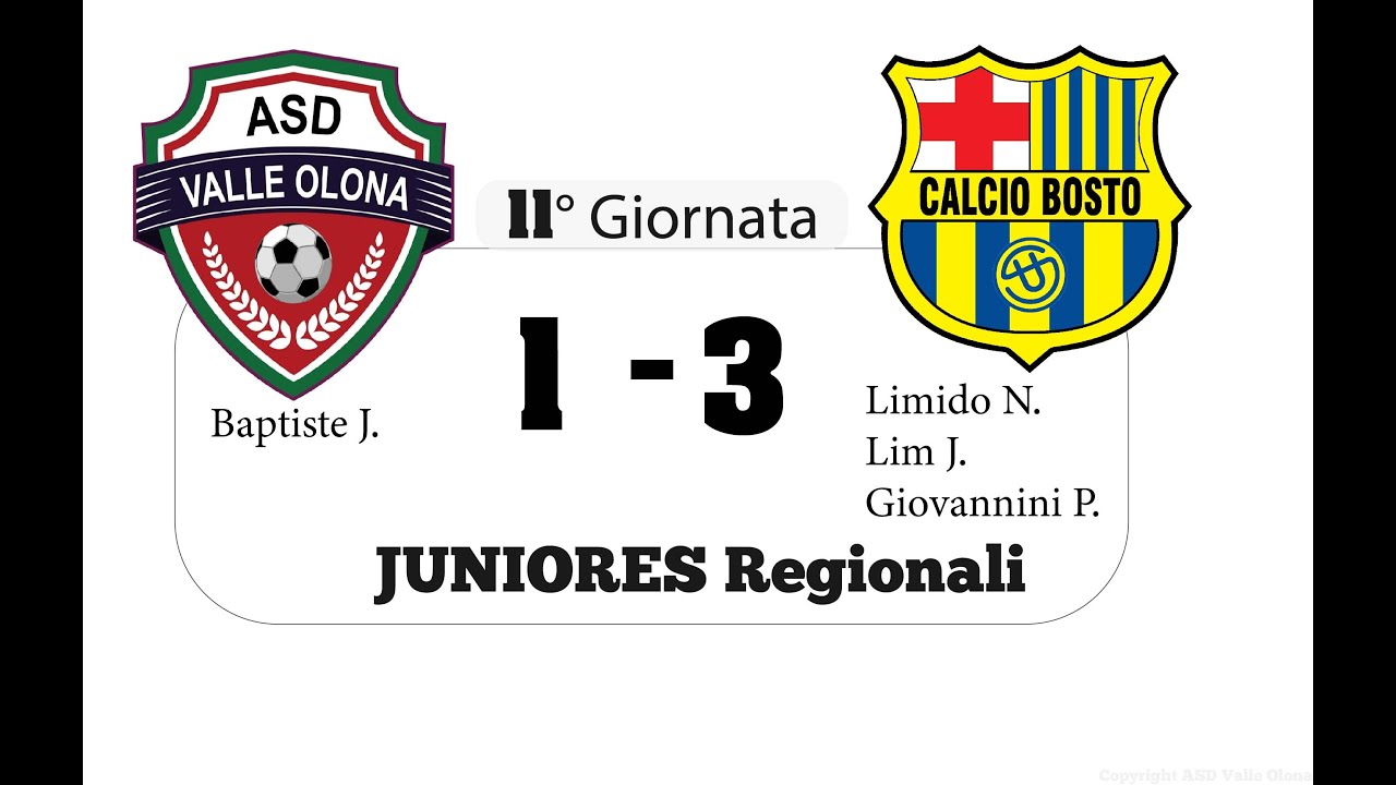 Valle Olona - Bosto  | 11 Giornata | Juniores | Hightlight
