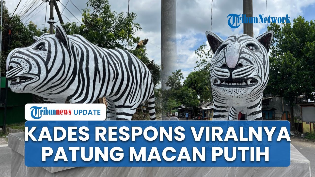 Viral Patung Macan Putih di Kediri yang Dianggap Aneh, Kades Ungkap Kaitan dengan Legenda Desa