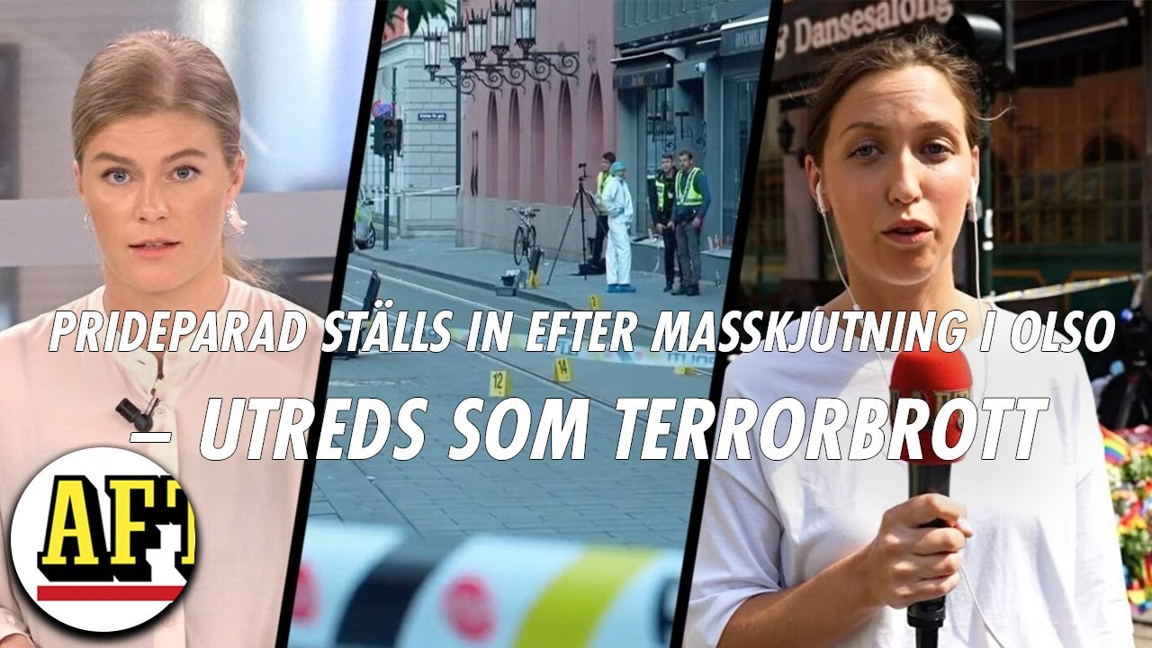 Tv&aring; d&ouml;da efter skjutning i Oslo &ndash; utreds som terrorbrott