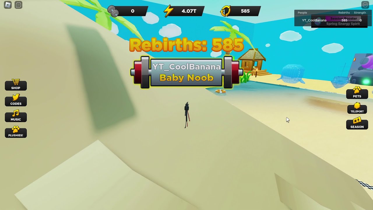 Getting 585 rebirths | Strongman Simulator