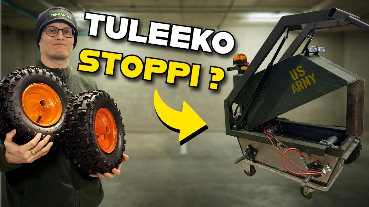 ALIARVIOINKO TÄMÄN - lumityörobotin rakentaminen (osa3)