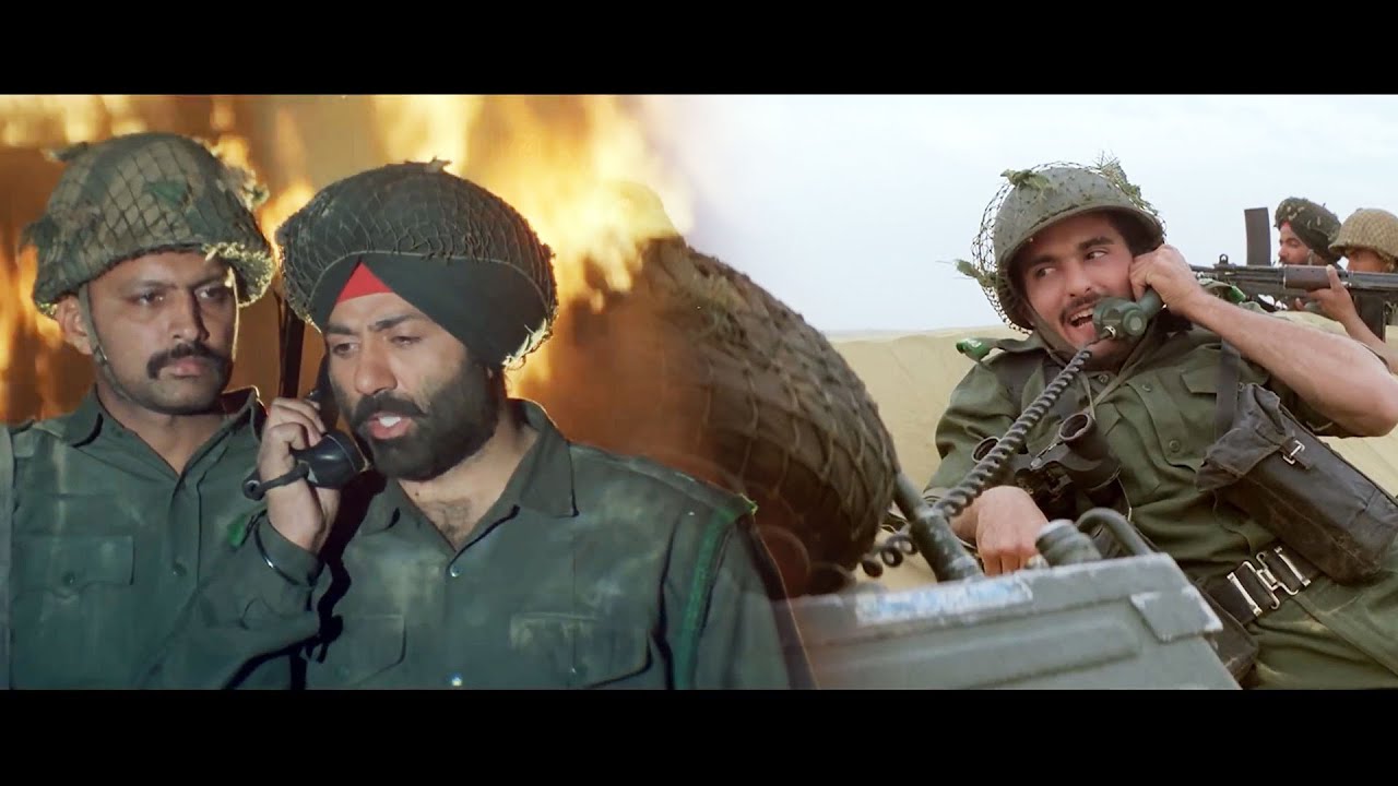 पाकिस्तान के टैंक भारत में घुस गए है मेजर - सनी देओल ज़बरदस्त सीन - Sunny Deol Border