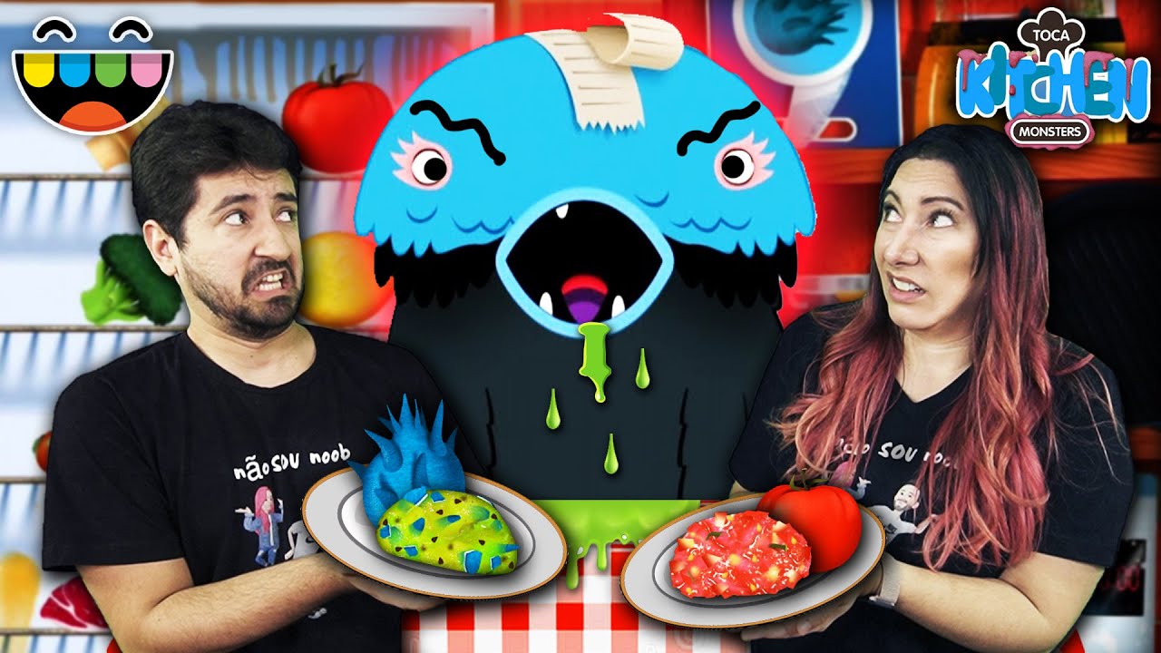FIZEMOS AS PIORES COMIDAS do TOCA KITCHEN Monstro