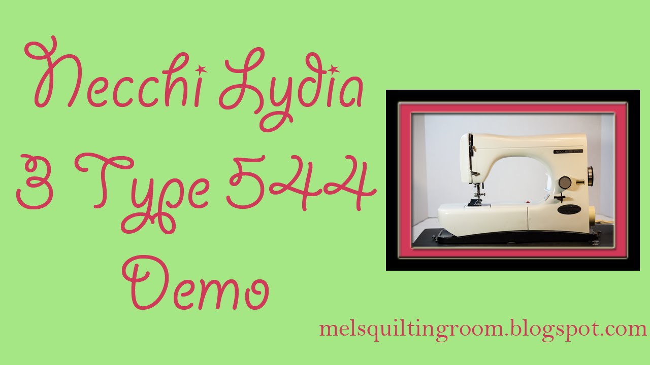 Necchi Lydia 3 Sewing Machine Demonstration