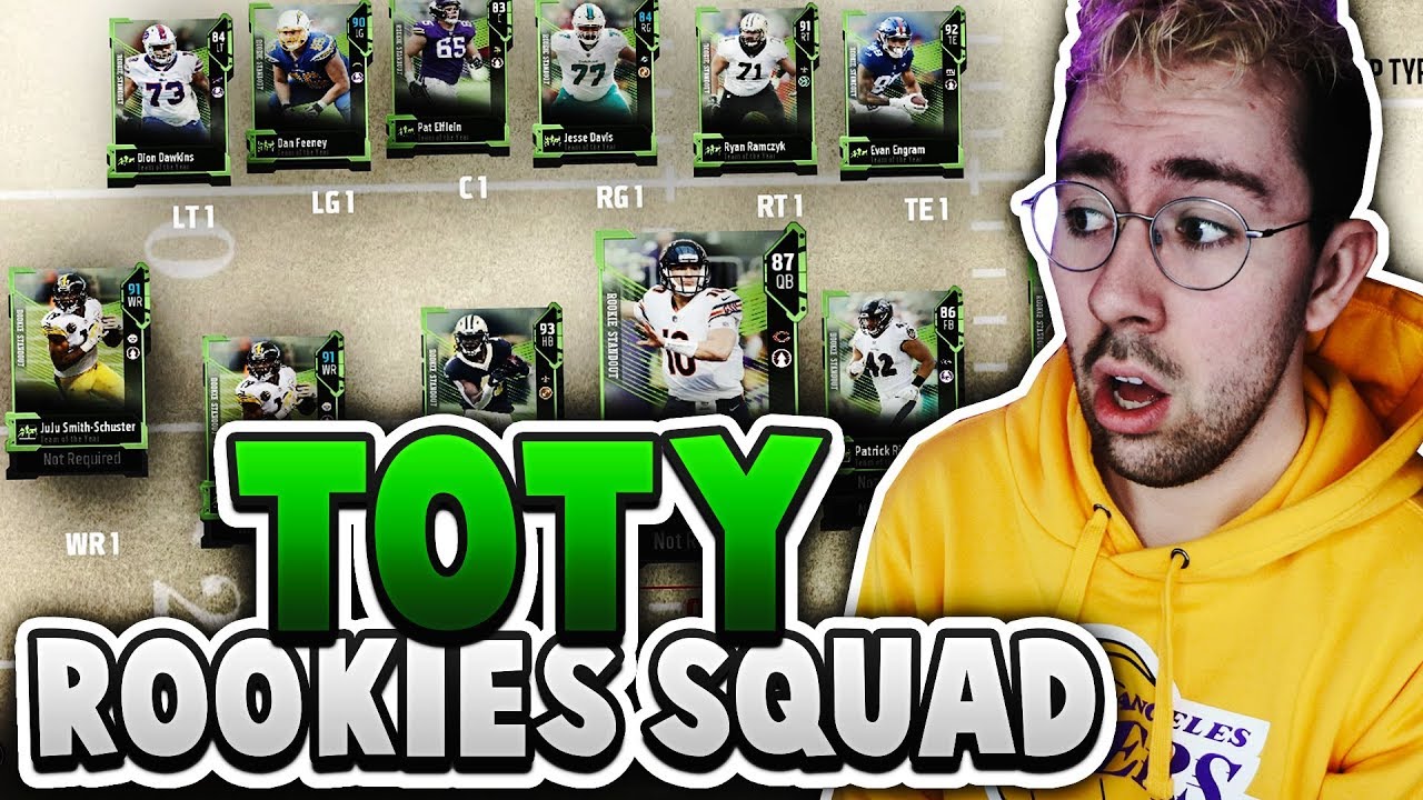 ALL TEAM OF THE YEAR ROOKIE SQUAD! Madden 18 Ultimate Team Squad Builder