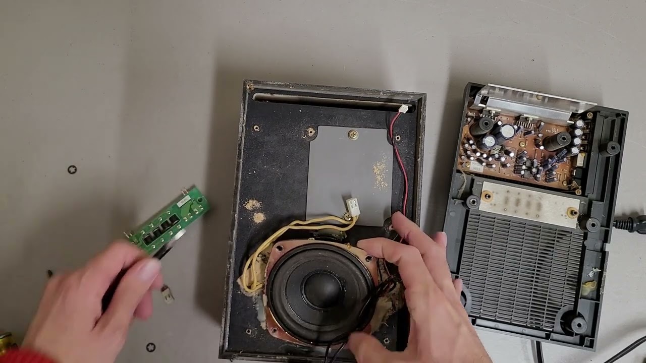 Altec Lansing ACS54 subwoofer for computer surround setup #teardown