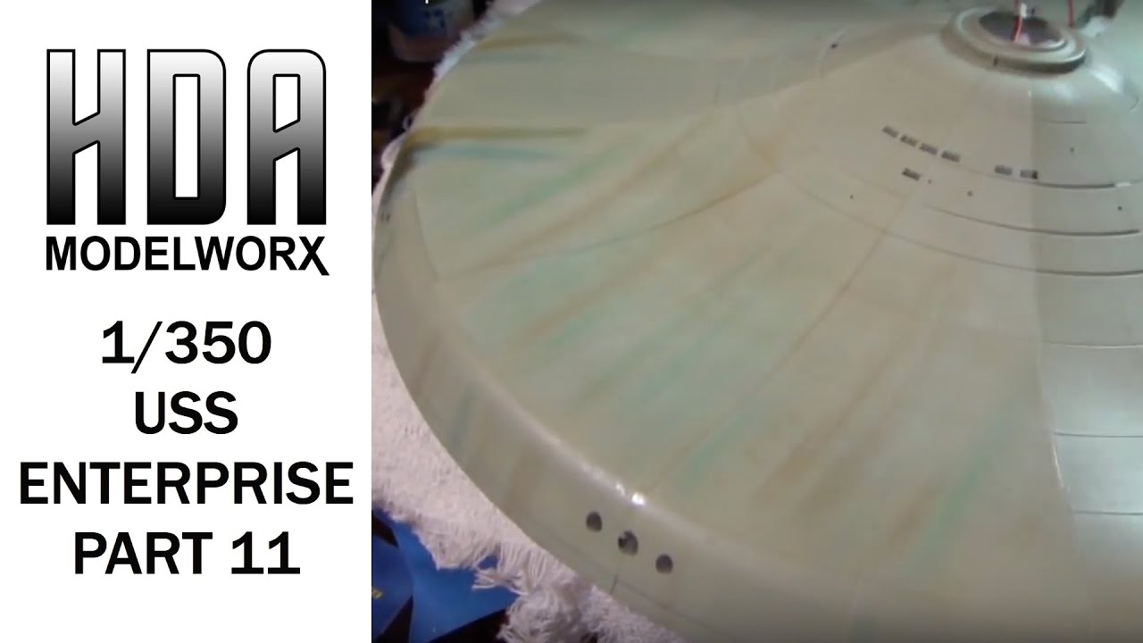 Polar Lights 1/350 TOS USS Enterprise Scale Model Build Part 11