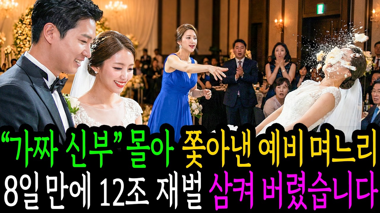 가짜 신부로 몰아 쫓아낸 예비 며느리 8일만에 12조 재벌 삼켰습니다