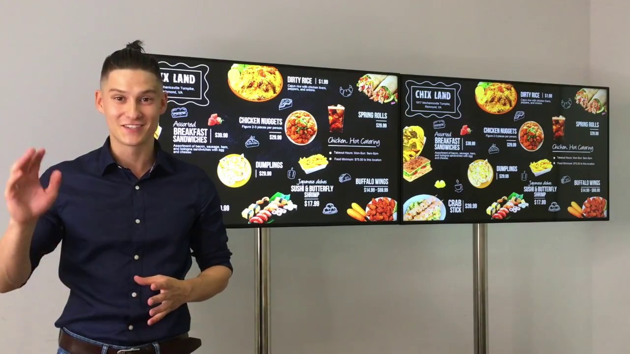 Digital Menuboard from media4screens