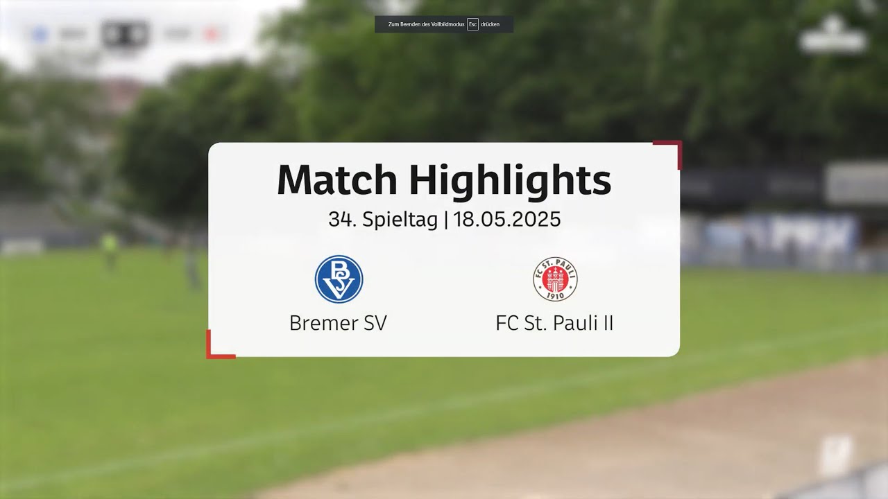 Klarer Sieg dank Kopfball-Power – BSV dominiert St. Pauli | Regionalliga Nord 34. Spieltag