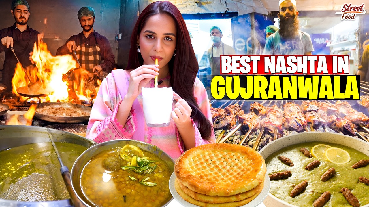 Delicious Breakfast of Gujranwala | Butt Hareesa + Rehman Ji Mutton Chane | Street Food