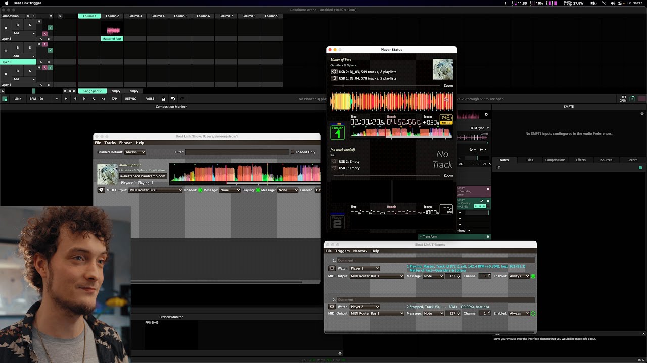 Sync visuals to Pioneer Pro DJ Link timecode automatically