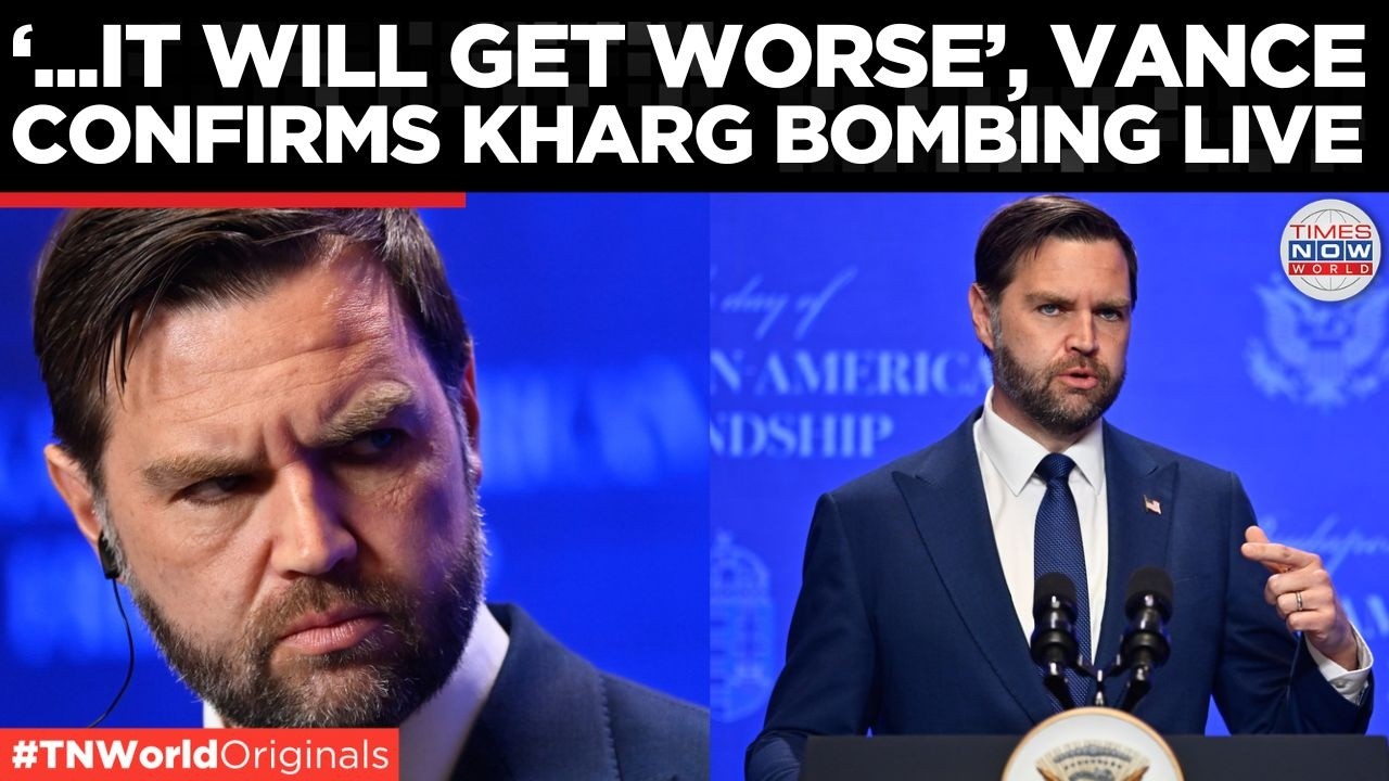 WATCH: 'We are striking Kharg Island', JD Vance Confirms Attack, Warns Iran Of What Happens Next