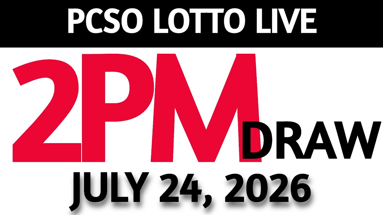Lotto Result Today 2pm Draw July 24, 2026 Swertres Ez2  PCSO LIVE