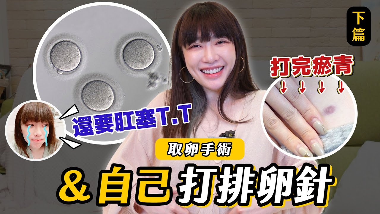 破卵針跟肛塞？取卵手術取完可以凍幾顆？兩週就可以完成凍卵？我的卵子寫真大公開！｜凍卵記錄下篇】有一隻小芝