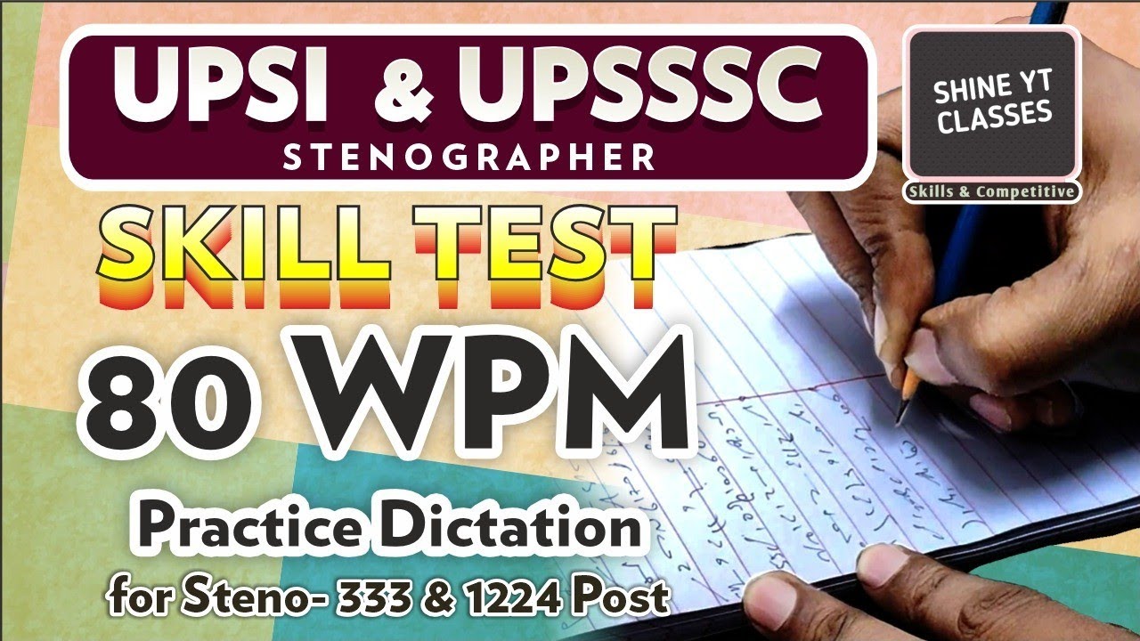 Hindi Shorthand Dictation 80 wpm Steno Dictation 80 wpm #sscsteno #upssscsteno #upsisteno #ukaps