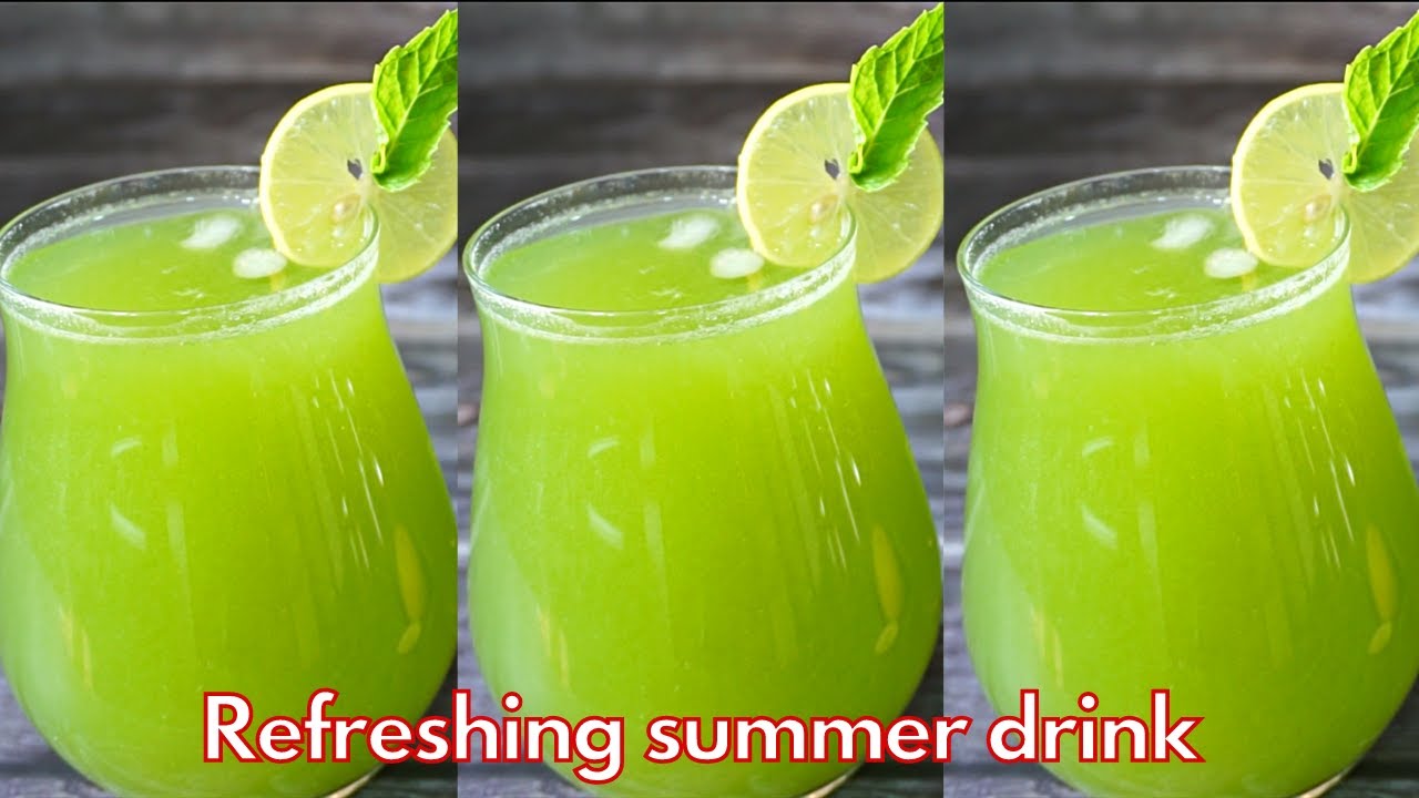 lemon mint juice | refreshing summer drink lemon mint cooler | lemon juice | pudina nimbu pani