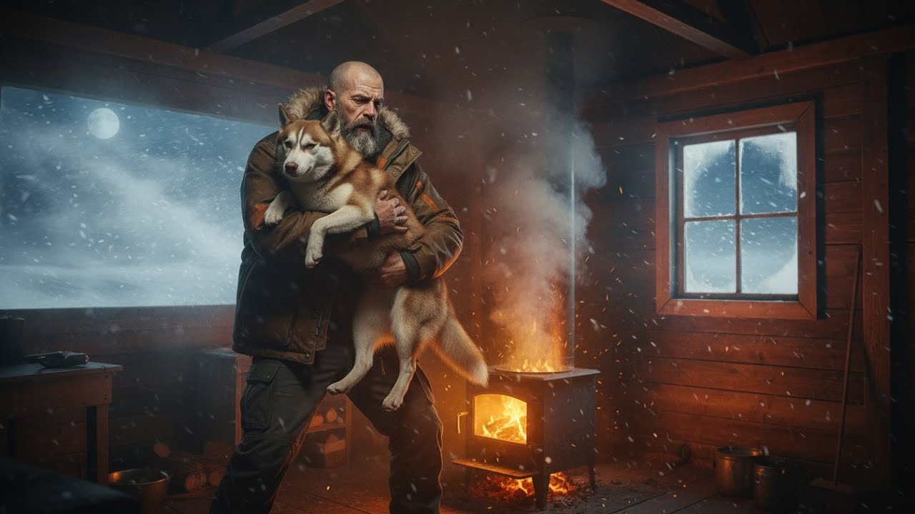 Surviving -51°C❄️: Log Cabin Winter Survival With My Dog! (No Help) 🔥🐕