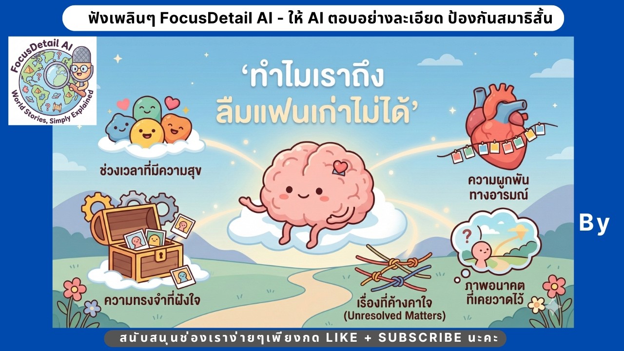 Move on เป็นวงกลม? เจาะลึกวิทยาศาสตร์และจิตวิทยา ทำไมเราถึงลืมแฟนเก่าไม่ได้สักที | FocusDetail AI
