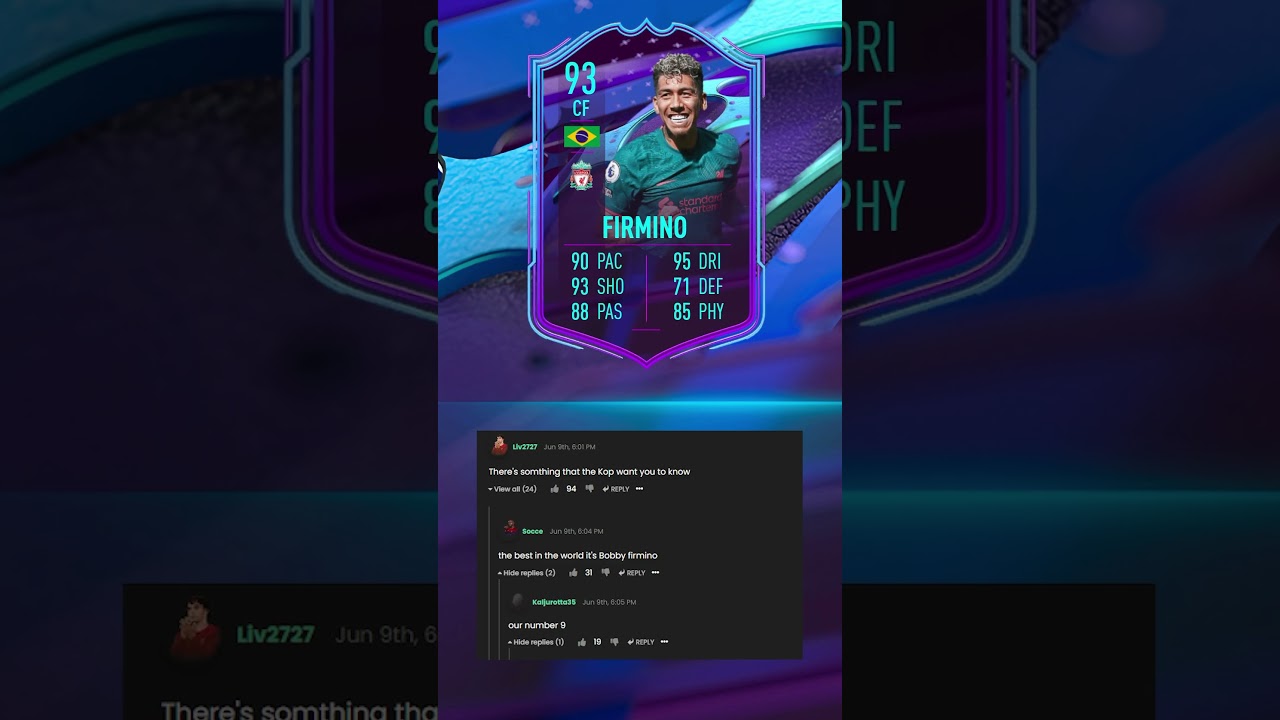 FUTBIN Comments 🤝 End of an Era Firmino 🔥🎶