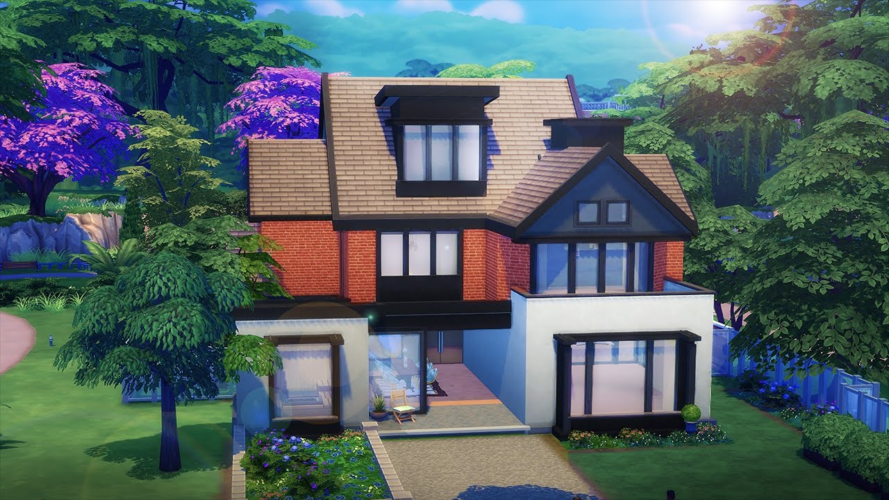 MODERN FAMILY HOME Speed Build l The Sims 4