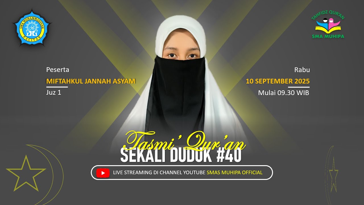 (LIVE) Tasmi' Sekali Duduk #40 Miftahkul Jannah Asyam - Juz 1