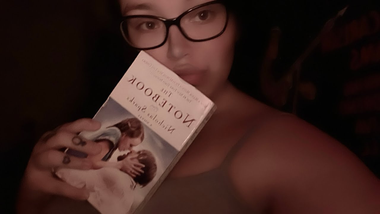 asmr reading to you! the notebook by nicholas sparks (page sounds, crisp whispering) 