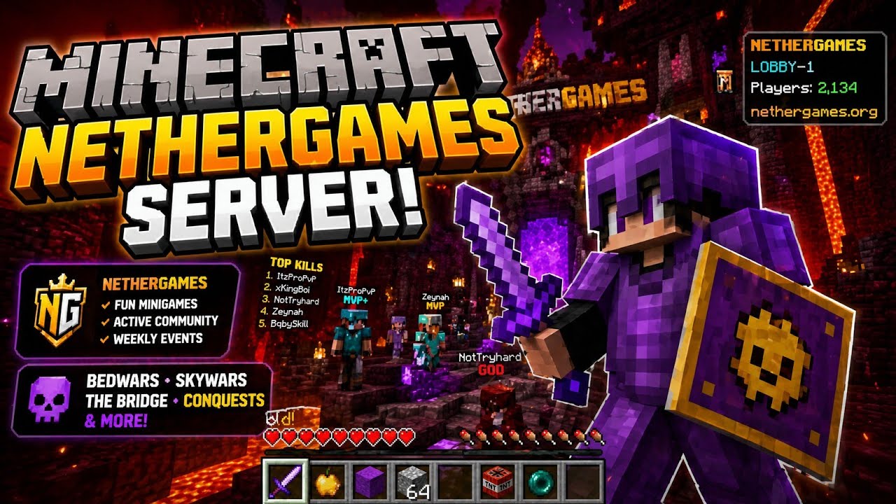 Playing In Nethergames Server | Minecraft Gameplay Videos | Cheap Garlic 