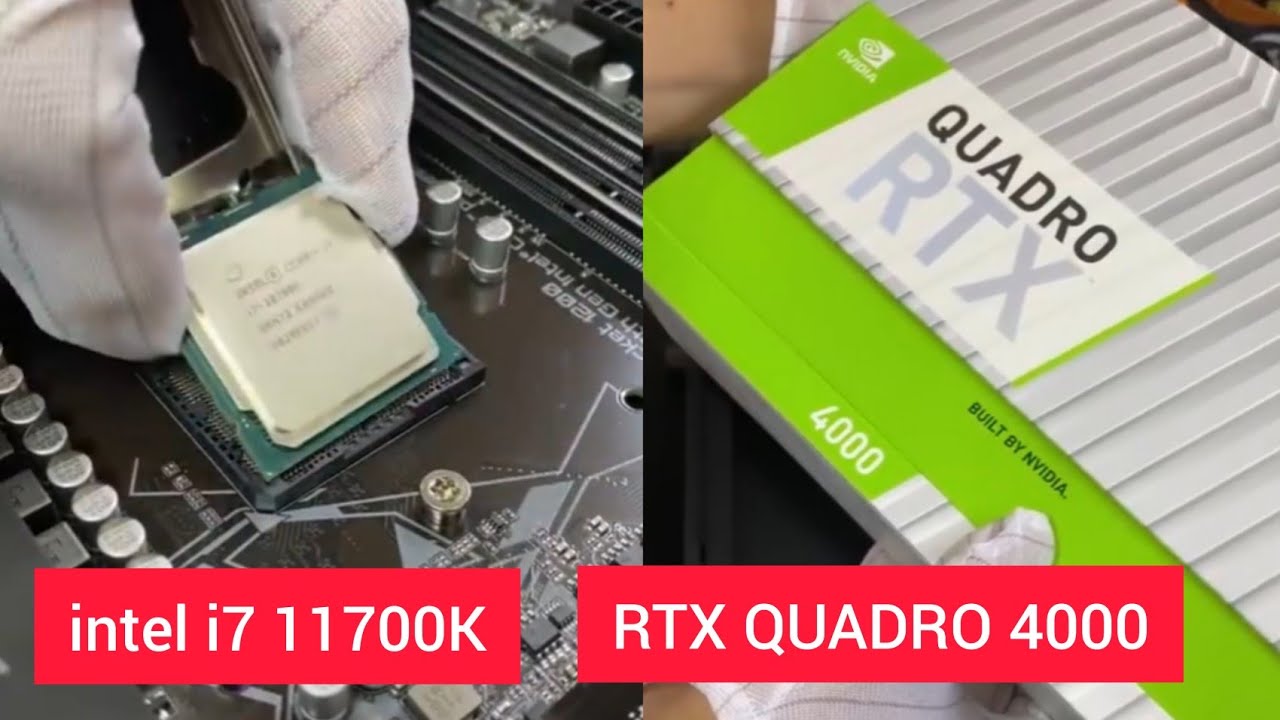 intel i7 11700K  RTX QUADRO 4000 pc build, intel i7 RTX Quadro 4000, pc build