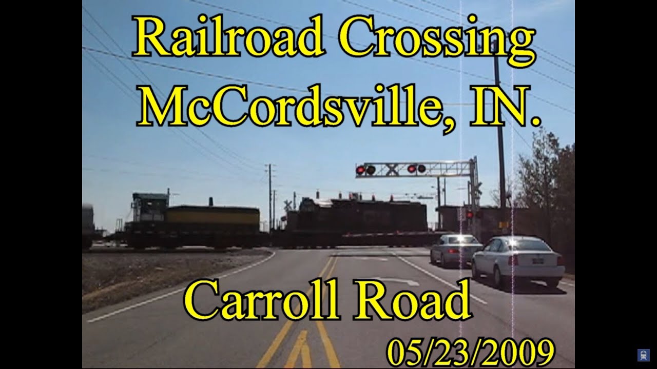 Railroad Crossing: Carroll Road in McCordsville, IN., CSX Main Track 1&2