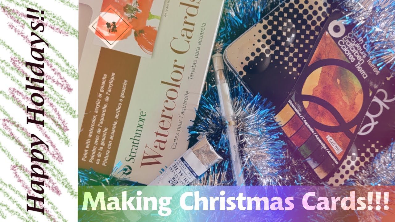 Making Christmas Cards with a Limited Color Palette! 🎄
