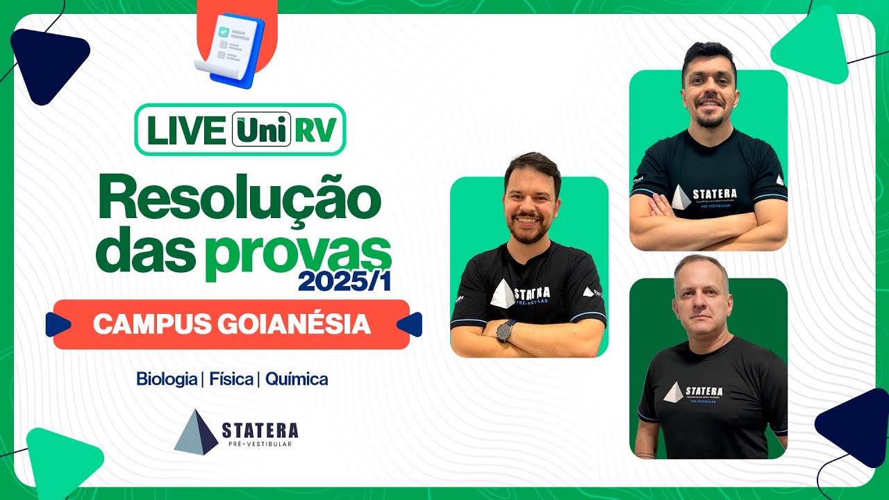 Vestibular de Medicina UniRV 2025/1 - Correção das Provas do Campus Goianésia