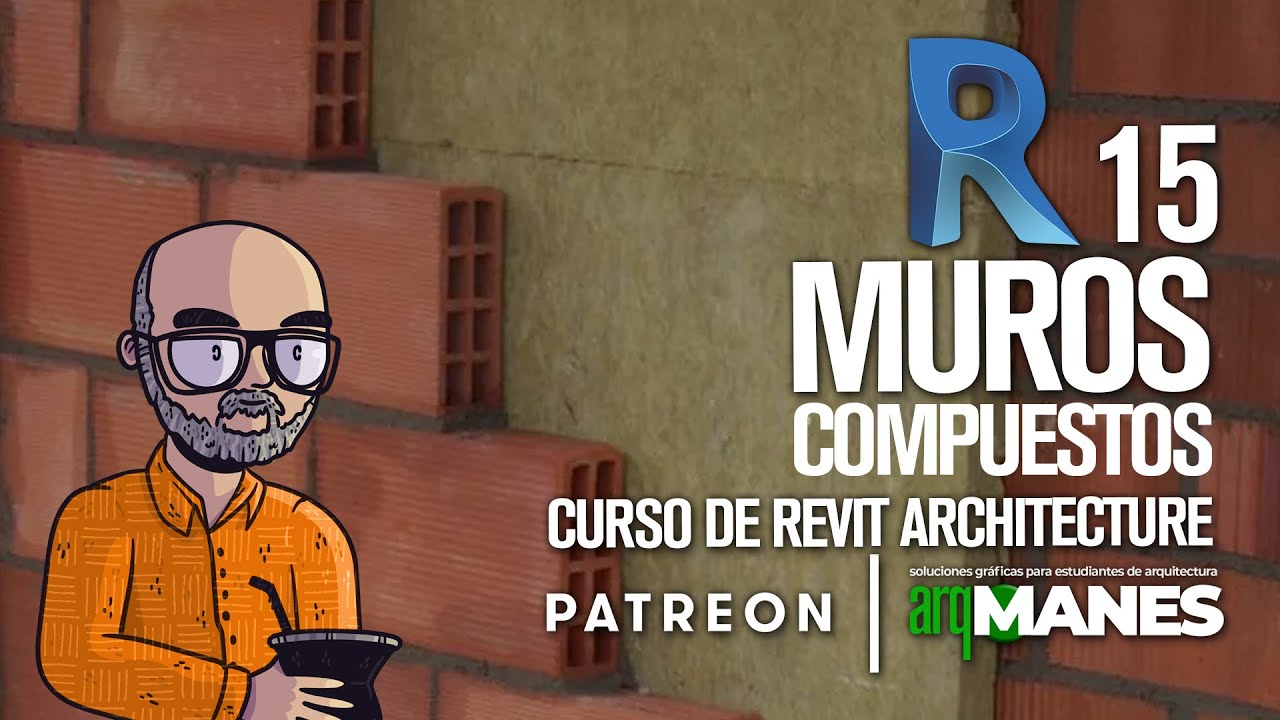 15 MUROS COMPUESTOS | REVIT desde CERO | tutorial curso arquitectura nivel basico avanzado | paredes