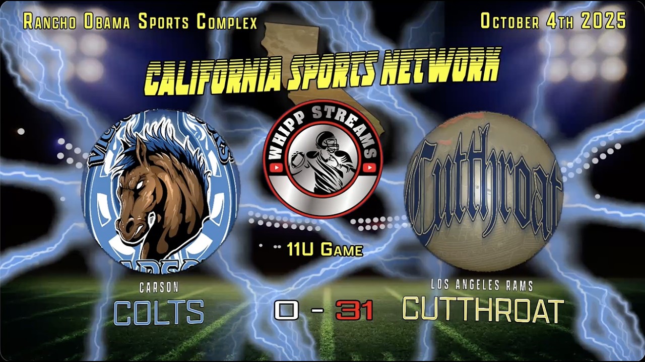 11U - Carson Colts 0 vs LA Rams Cutthroat 31